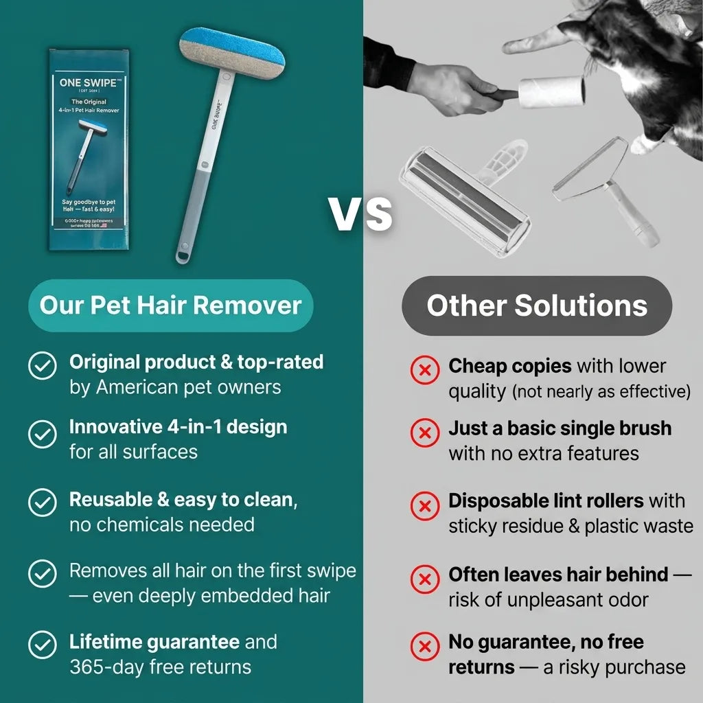 OneSwipe™ – The Original 4-in-1 Pet Hair Remover