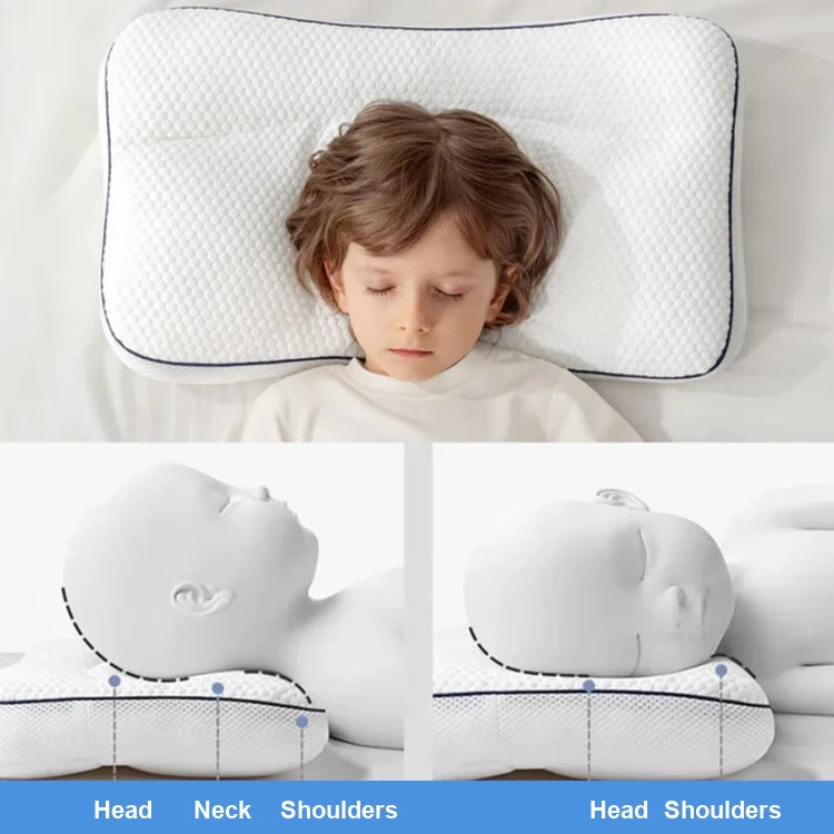 Head, neck and shoulder support of the ergonomic pillow