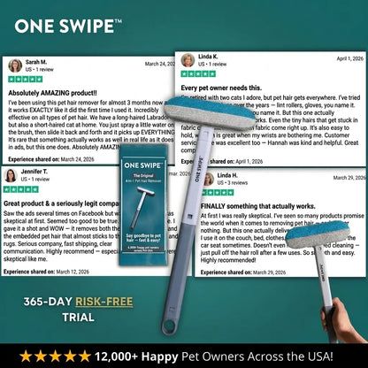 OneSwipe™ – The Original 4-in-1 Pet Hair Remover