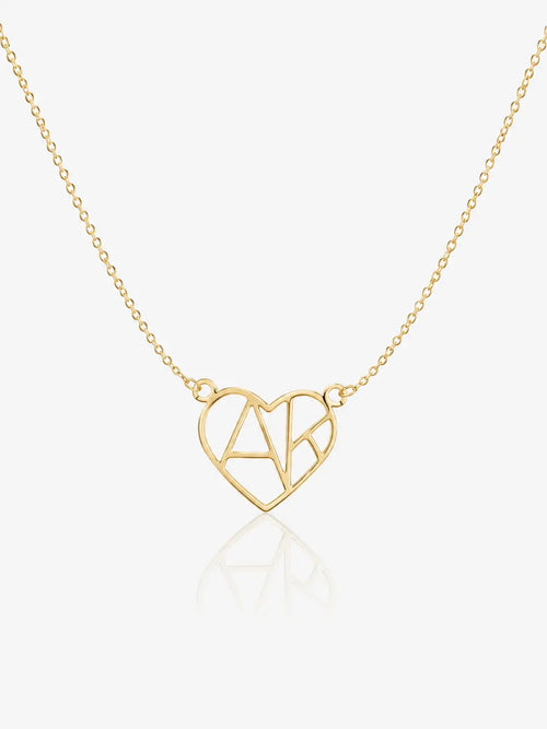 HEART & INITIAL NECKLACE