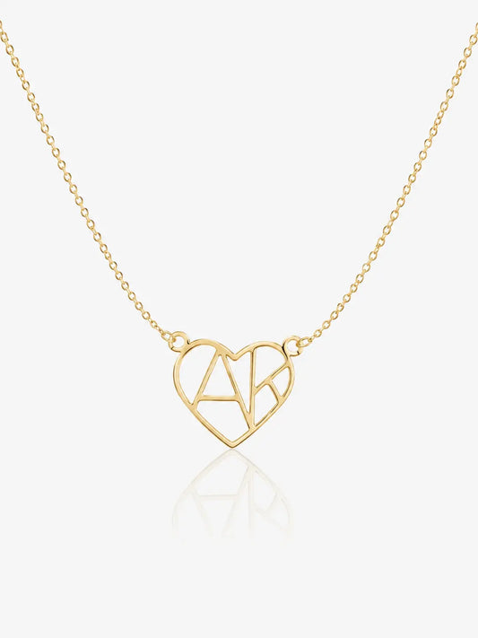 HEART & INITIAL NECKLACE