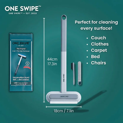 OneSwipe™ – The Original 4-in-1 Pet Hair Remover