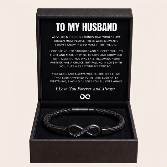 To my husband - Personalized bracelet
