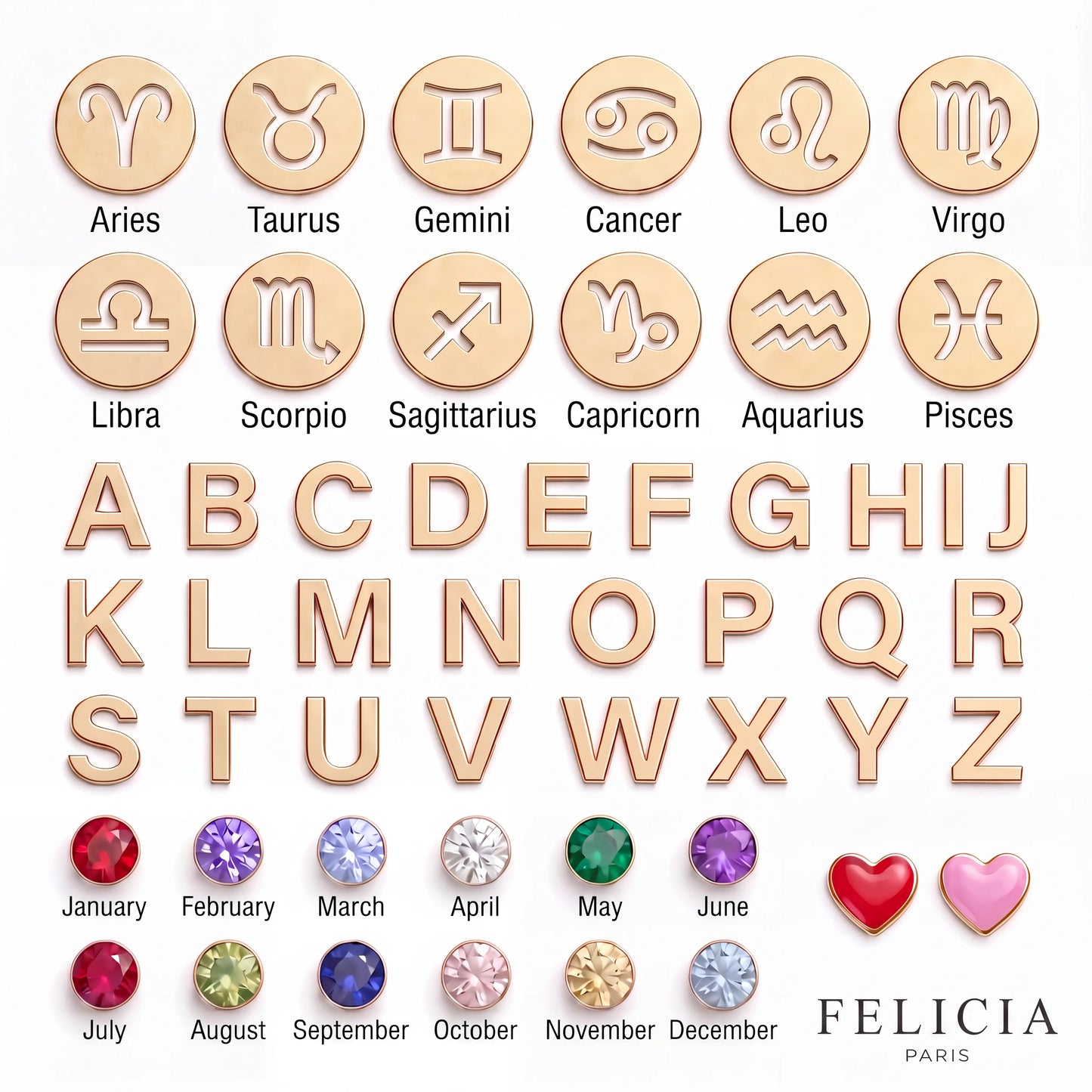 PERSONALIZED HEART CHARM NECKLACE
