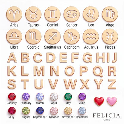 PERSONALIZED HEART CHARM NECKLACE