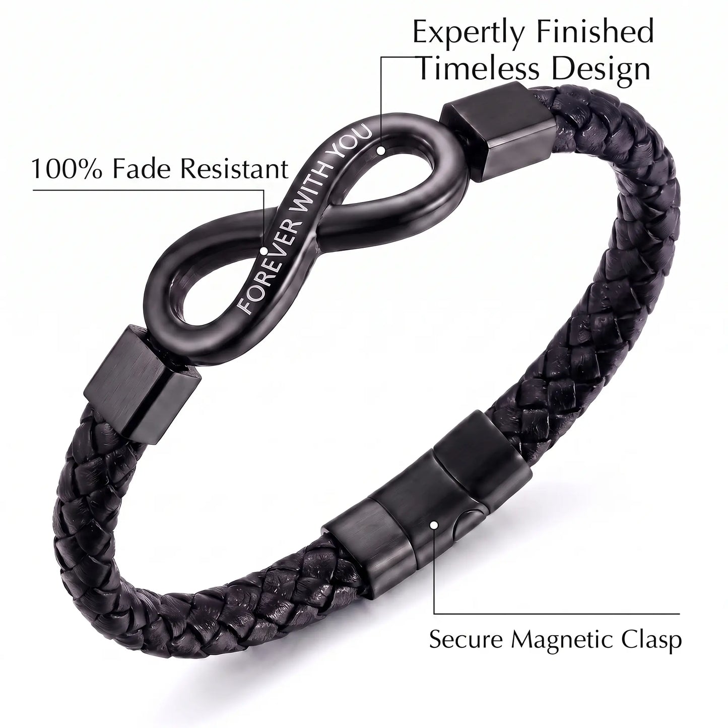 To my husband - Personalized bracelet