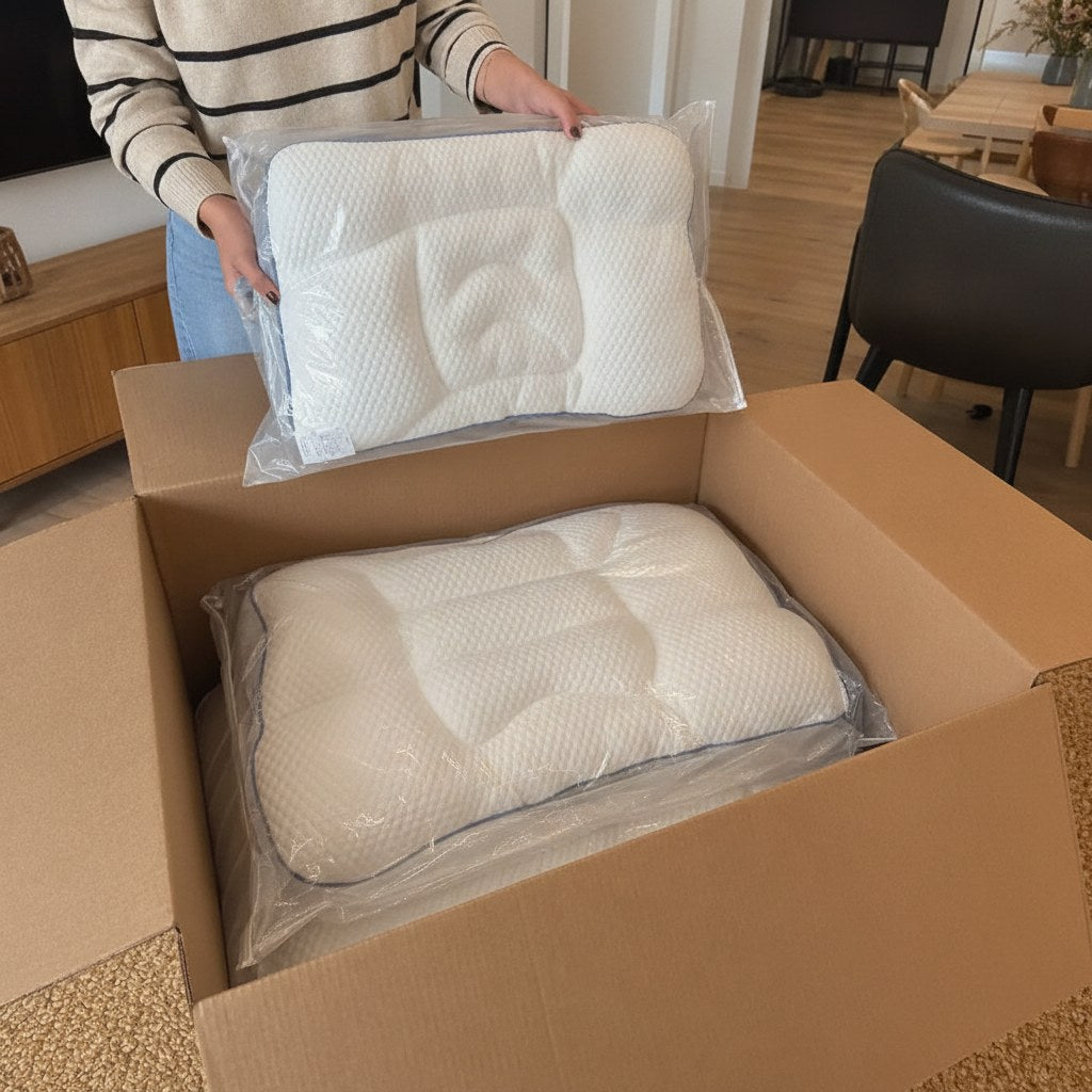 Unboxing the kids neck-support pillow