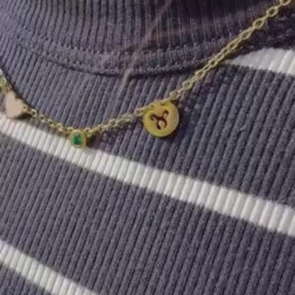 PERSONALIZED HEART CHARM NECKLACE