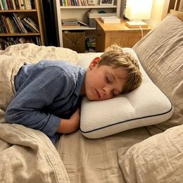 Customer photo — EVERNEL ergonomic kids pillow (33)