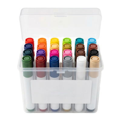 Box of 24 fabric markers