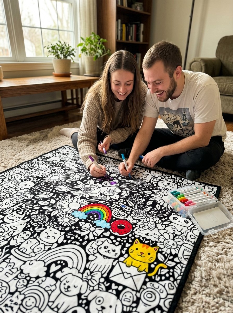 Customer photo with the CuddleArt blanket